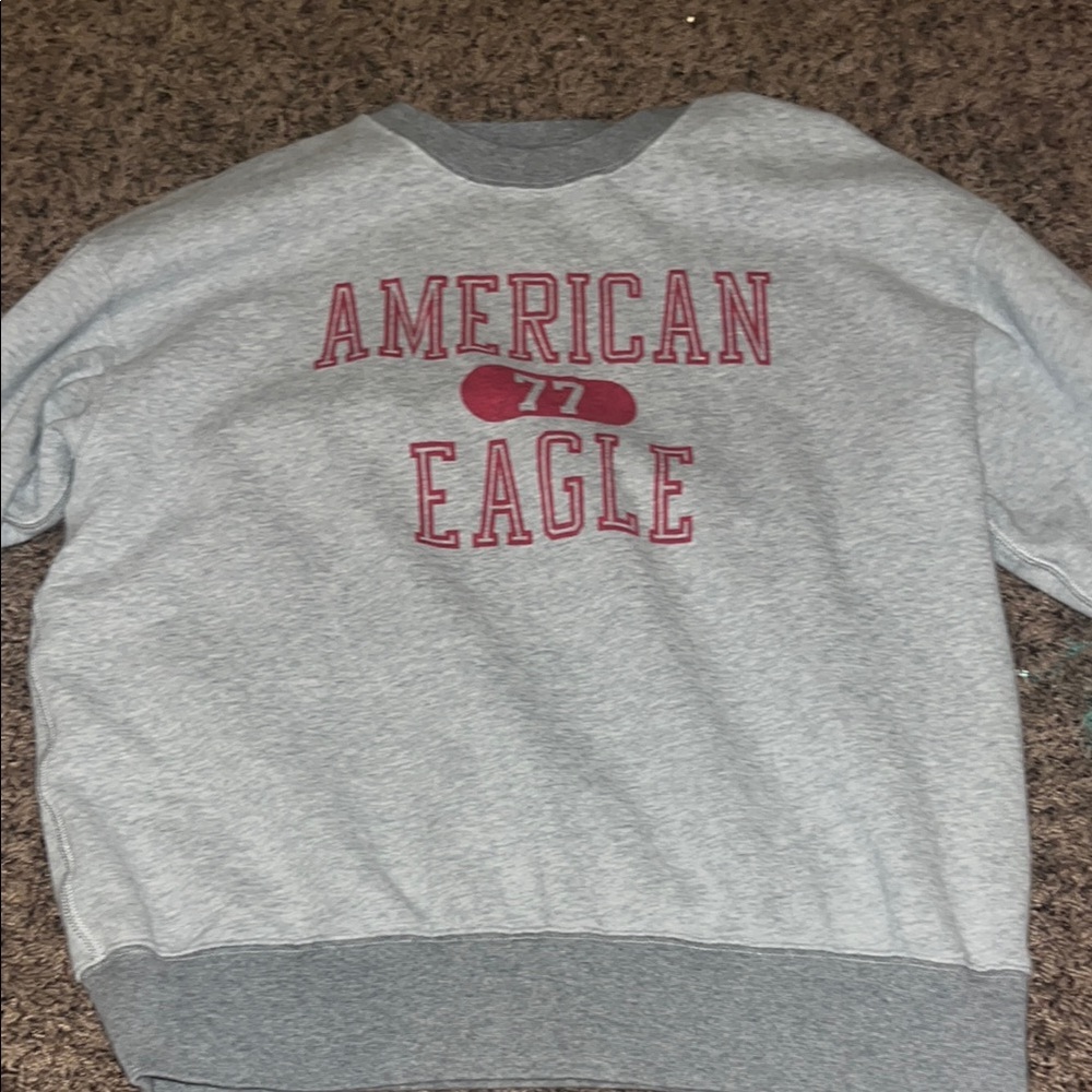 American Eagle Gray Sweatshirt - Picture 1 of 2